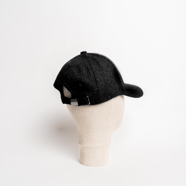 W by Whitemood- Cappello con visiera misto lana - Nero