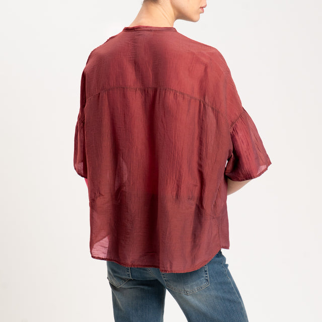 Vicolo-Camicia in mussola mezza manica - india