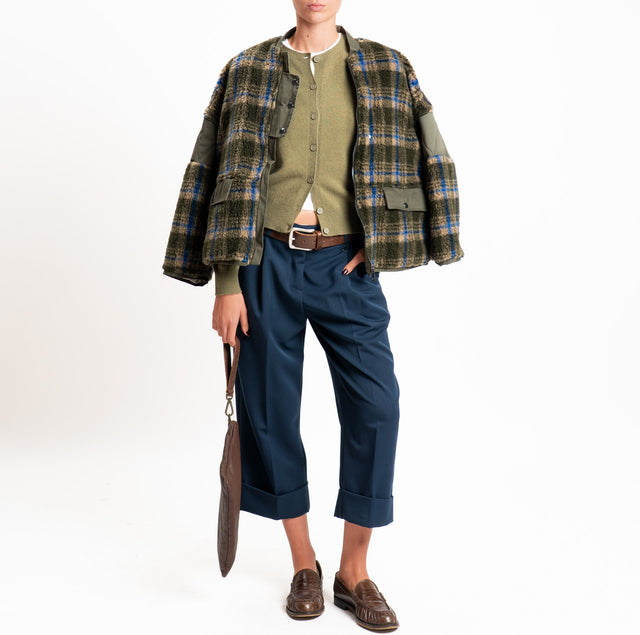 Dixie-Pantalone con risvolto - blu