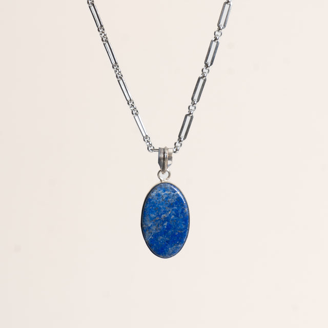 W by Whitemood-Collana pietra LAPISLAZULI - oval sugilite genuine