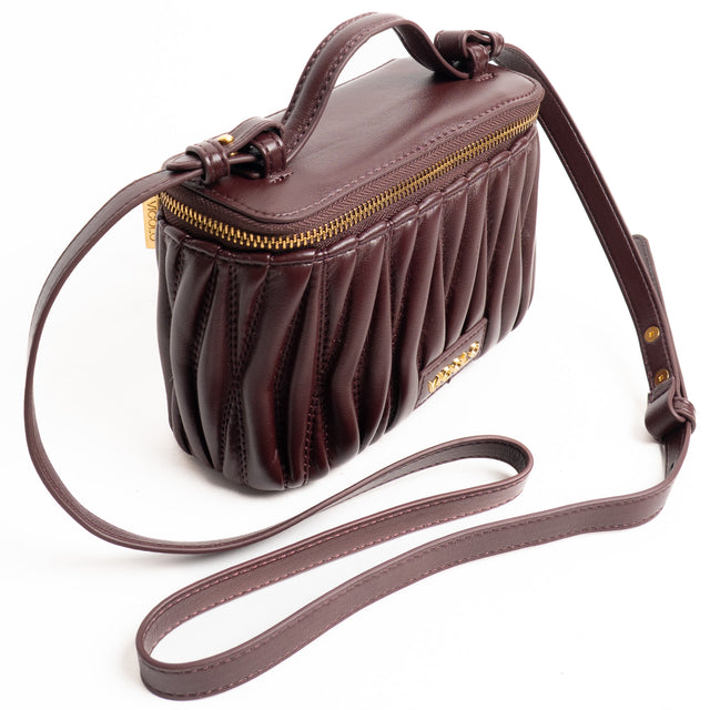 Vicolo-Borsa bauletto con tracolla - melanzana