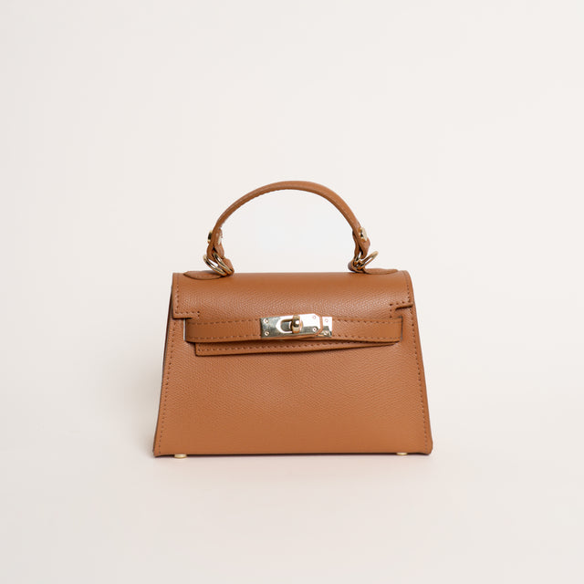 W by whitemood- Borsa mini bag a mano - cuoio
