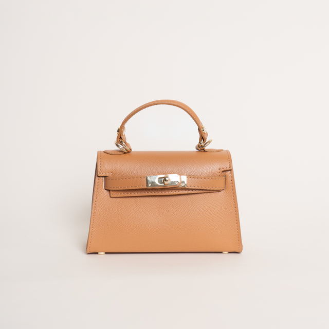 W by whitemood- Borsa mini bag a mano - camel