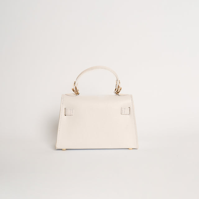 W by whitemood- Borsa mini bag a mano - gesso