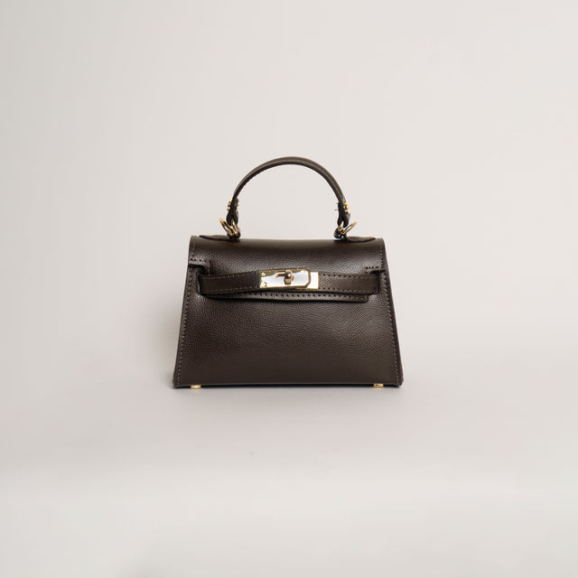 W by whitemood- Borsa mini bag a mano - moka