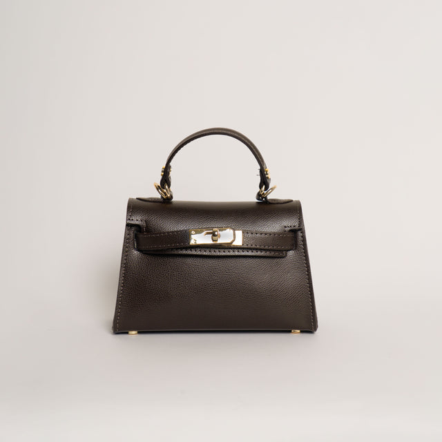 W by whitemood- Borsa mini bag a mano - moka