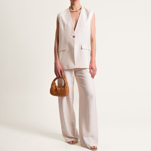 Dixie-Completo gilet e pantalone - burro