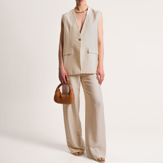Dixie-Completo gilet e pantalone - beige