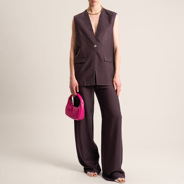 Dixie-Completo gilet e pantalone - moro
