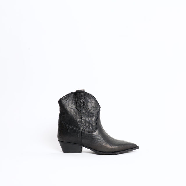 Divine Follie-Texano basso in pelle - nero