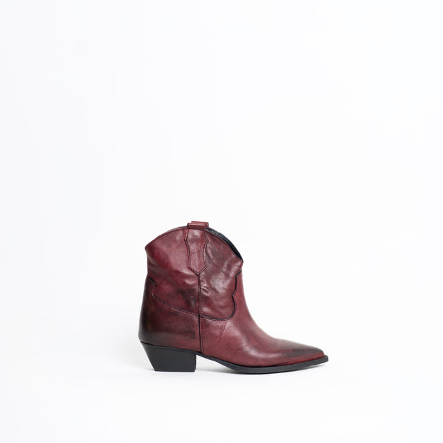 Divine Follie-Texano basso in pelle - Bordeaux