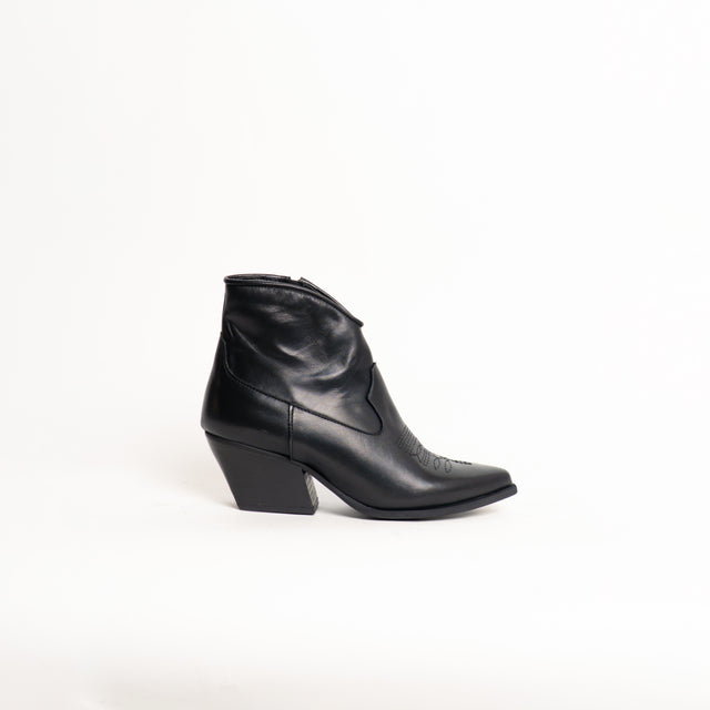 Divine Follie-Texano basso zip laterale - nero