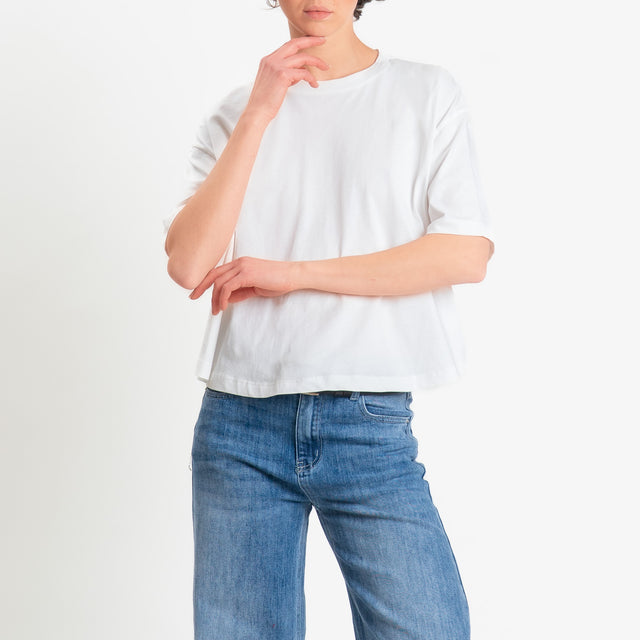 Dixie-T-shirt in cotone - panna