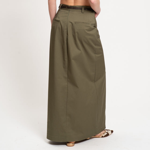 Dixie-Gonna portafoglio cotone elasticizzato - militare