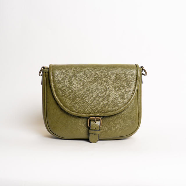 W by Whitemood-Tolfina in pelle - militare
