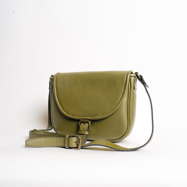 W by Whitemood-Tolfina in pelle - militare