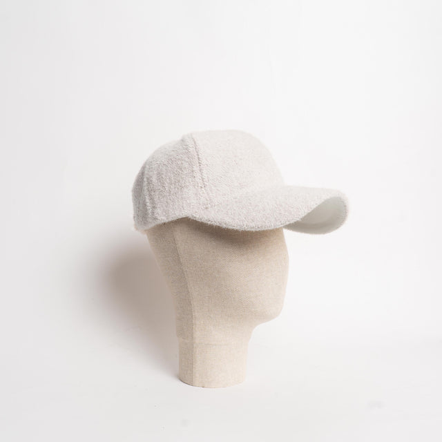 W by Whitemood- Cappello con visiera con lurex - latte