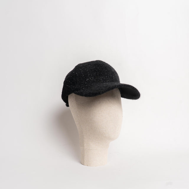 W by Whitemood- Cappello con visiera con lurex - nero
