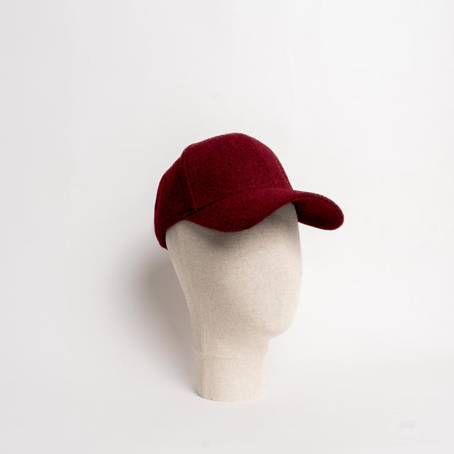 W by Whitemood- Cappello con visiera misto lana - vino