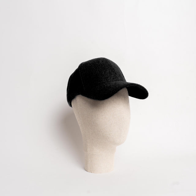 W by Whitemood- Cappello con visiera misto lana - Nero