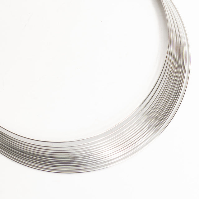 W by Whitemood - Rigid multi-strand choker necklace - silver