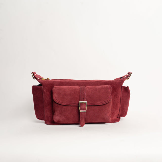 W by whitemood- Borsa city scamosciata - vino