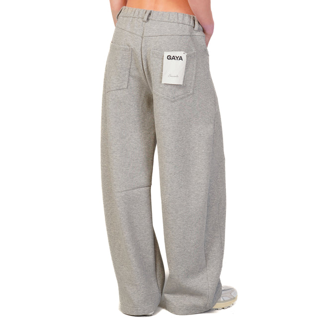 Pantalón deportivo gris con cintura elástica Souvenir