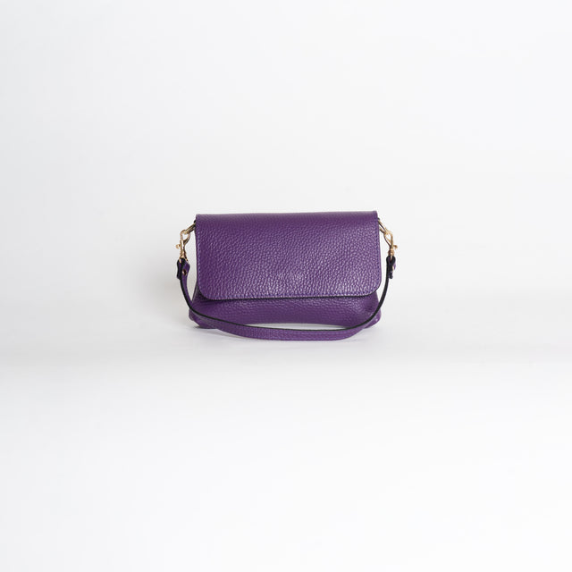 W by white mood-Pochette genuine leather - viola