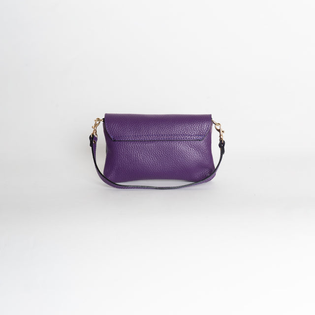 W by white mood-Pochette genuine leather - viola