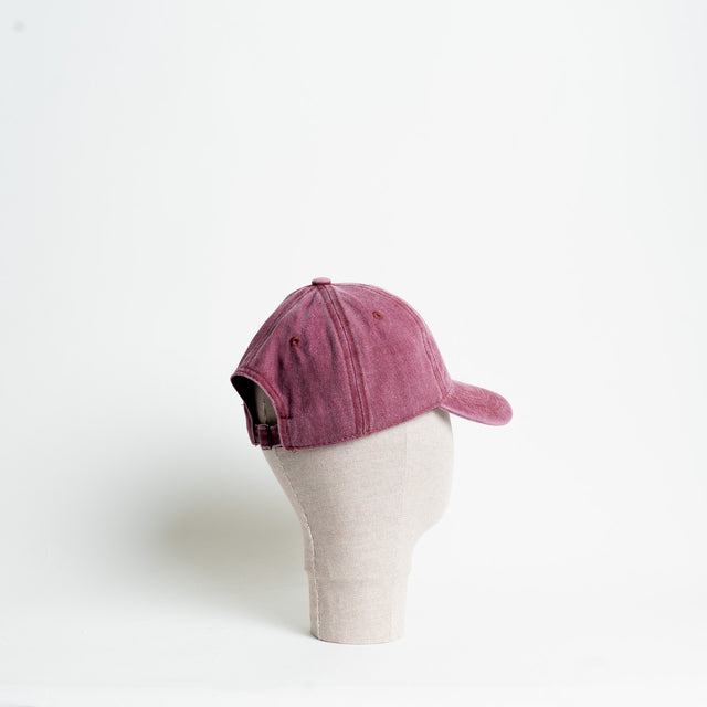 W by Whitemood- Berretto stone washed - burgundy