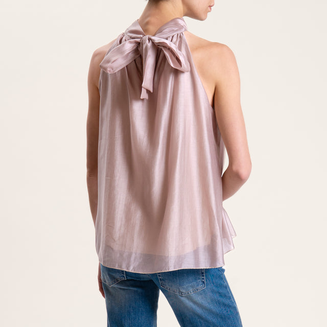 Kontatto-Top mussola lyocell scollo americana - corda