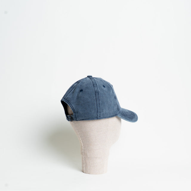 W by Whitemood- Berretto stone washed - Blu