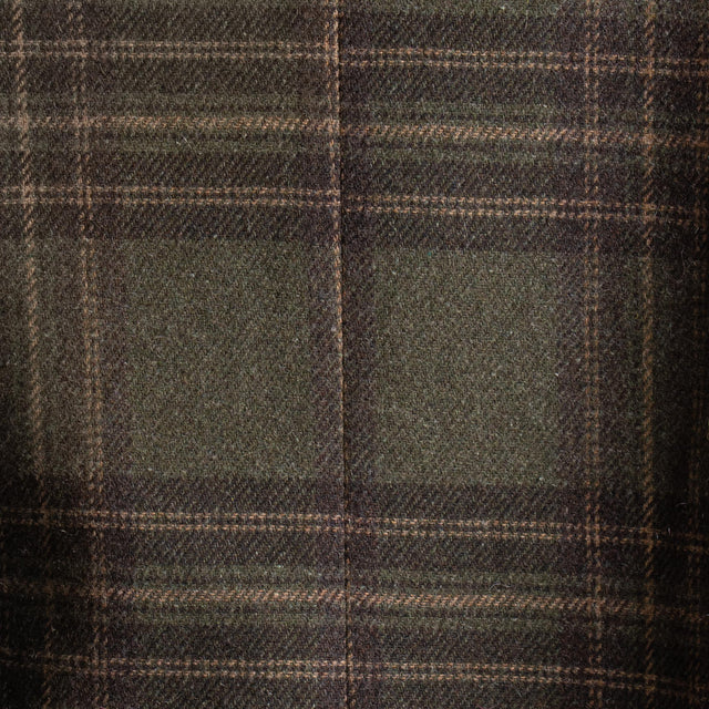 Vicolo-Giacca check misto lana con spille - militare/moro