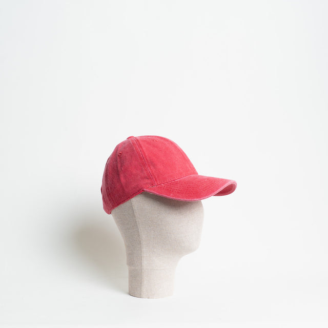 W by Whitemood- Berretto stone washed - Rosso