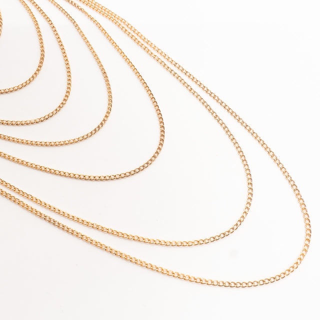 W by Whitemood-Collana multifilo + chocker - gold