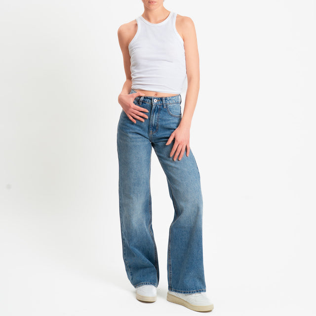 Zeroassoluto-Jeans NEW YORK wide leg fit - denim