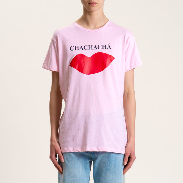 Souvenir-T-shirt "chachachà" - rosa
