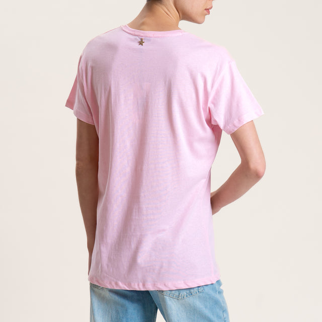 Souvenir-T-shirt "chachachà" - rosa