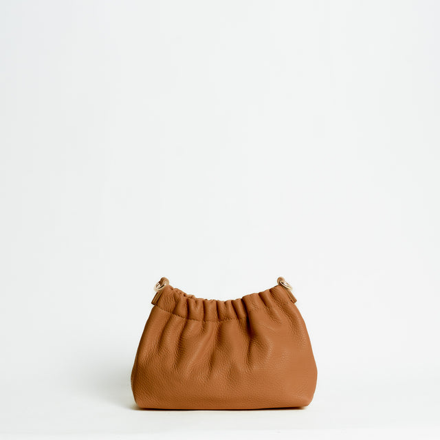 W by Whitemood-Mini pouch con catena - cuoio