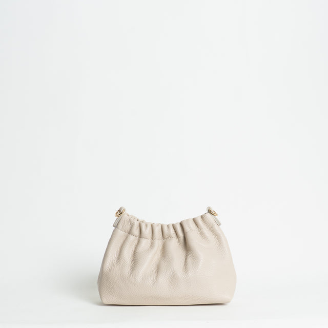 W by Whitemood-Mini pouch con catena - gesso