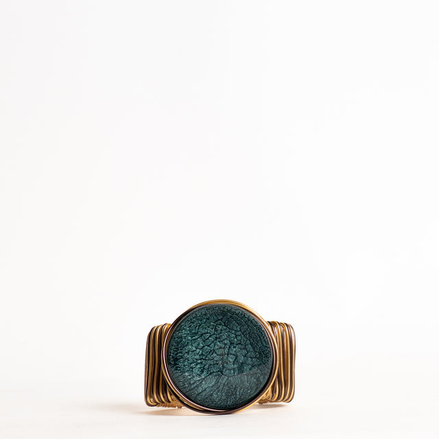 W by Whitemood-Bracciale rigido con pietra - ottanio