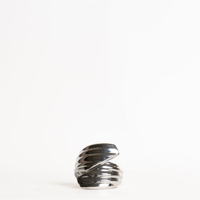 W by Whitemood-Bracciale rigido rigato - silver