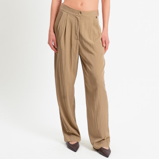 Dixie-Pantalone balloon con pinces - miele