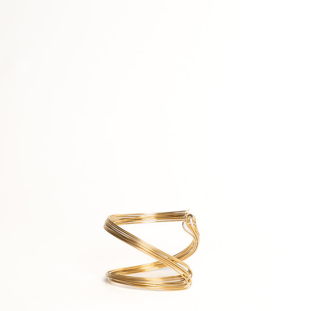 W by Whitemood-Bracciale multifilo ondulato - gold
