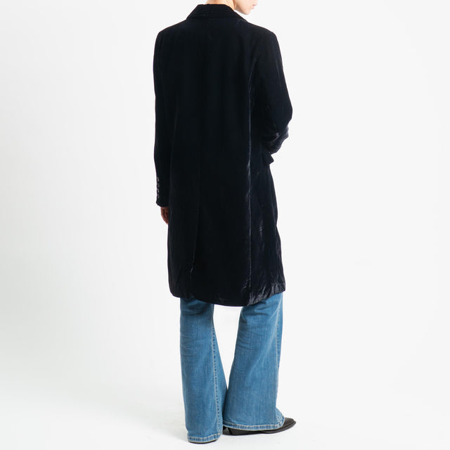 Wu'side-Cappotto in velluto - nero