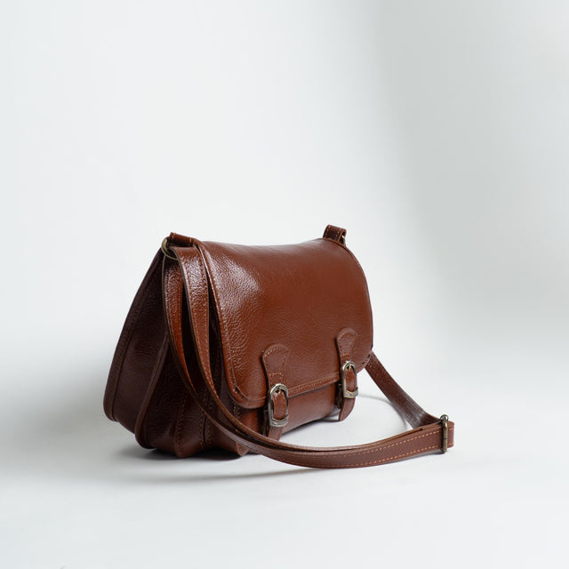 Zeroassoluto-Borsa saddle genuine leather high quality - cuoio