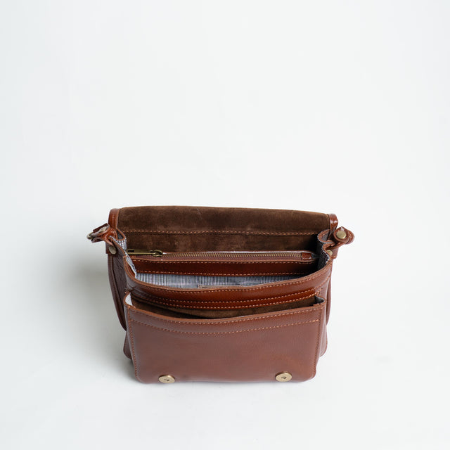 Zeroassoluto-Borsa saddle genuine leather high quality - cuoio