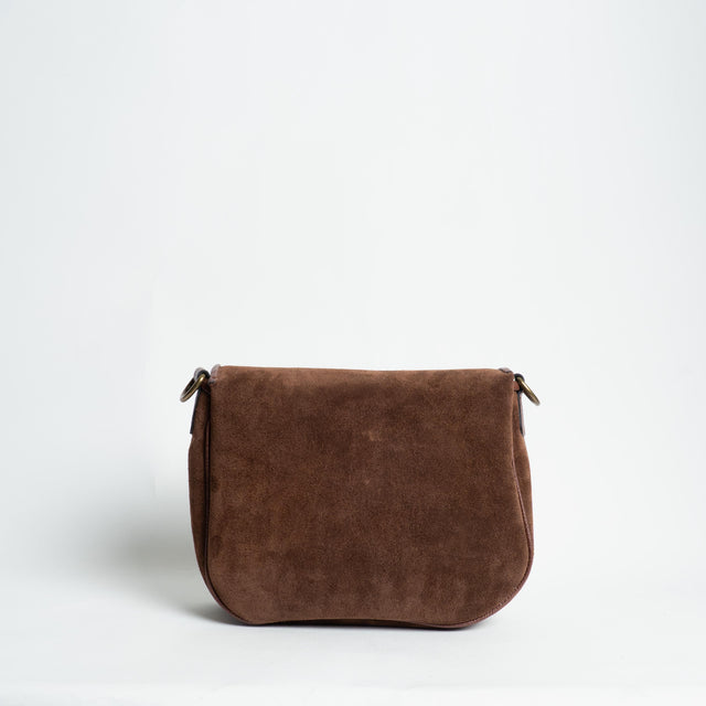 W by Whitemood-Tolfina in pelle scamosciata - cioccolato