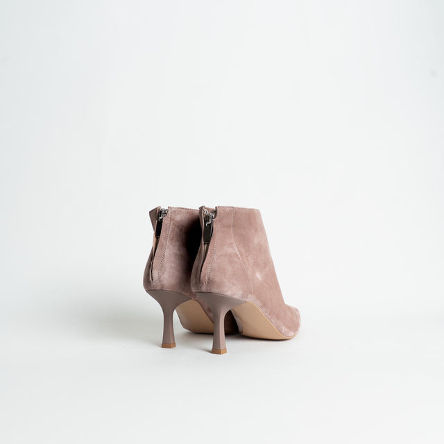 Ovyè-Tronchetto in camoscio - rosa antico