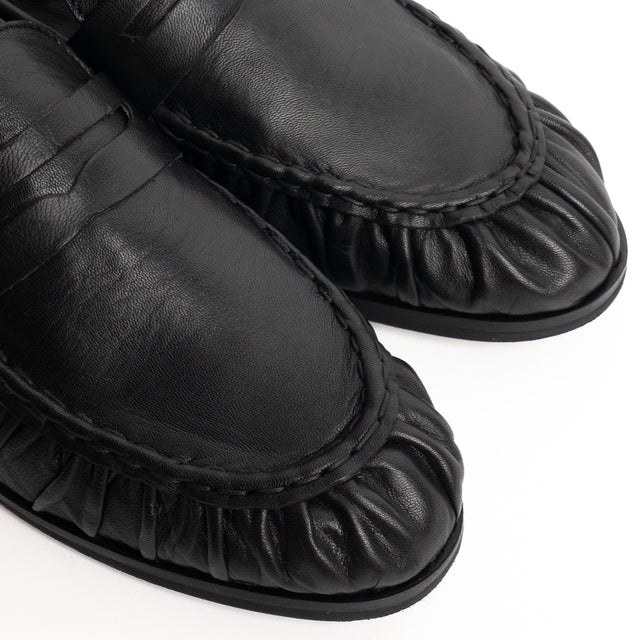 Ovyé-Mocassino in pelle - nero